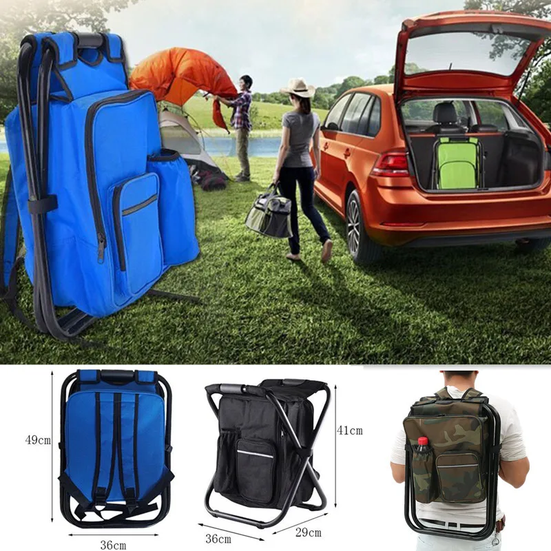 2 in 1 접이식 낚시 의자 가방 낚시 배낭 의자 의 - Fishing Equipment Bag 리뷰 및 가격