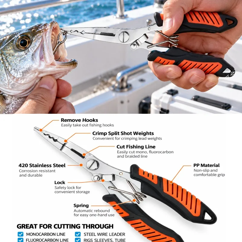 다용도 낚시용 플라이어 세트: 물고기 입을 잡는 도구, - Fishing Equipment Cheap 리뷰 및 가격