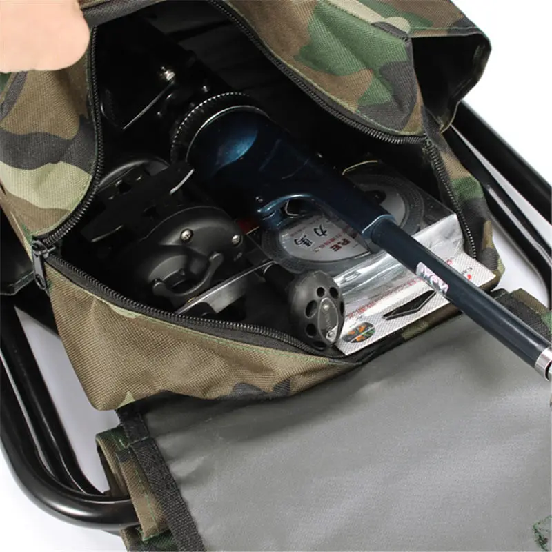 카모플라주 옥스포드 천 낚시 의자 접이식 백팩 금속 튜 - Fishing Equipment Bag 리뷰 및 가격