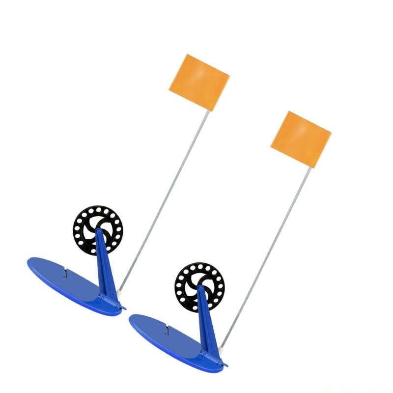 31BE 2Pcs 야외 겨울 낚시대 얼음 낚시 팁 겨울 - Ice Fishing Tip Up 리뷰 및 가격