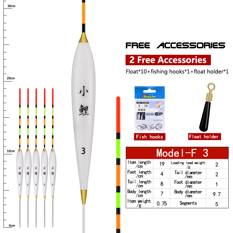 담수 낚시 플로트, 부표 튜브 5 개, 가방 후크 1  - Fishing Equipment Bag 리뷰 및 가격