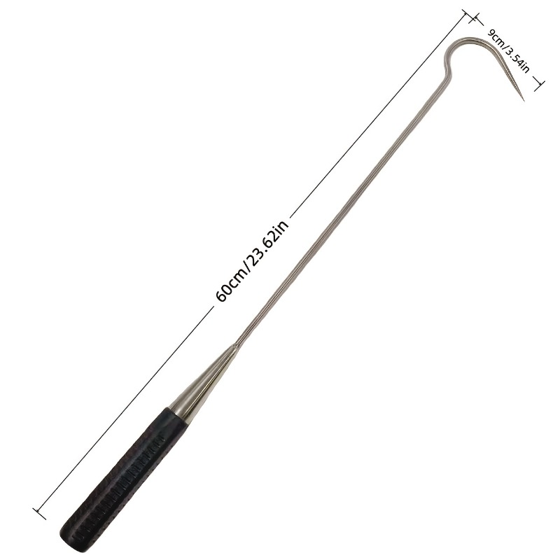 1Pc 낚시 가프 후크 60cm 스테인레스 스틸 롱 핸 - Fishing Equipment Essentials 리뷰 및 가격